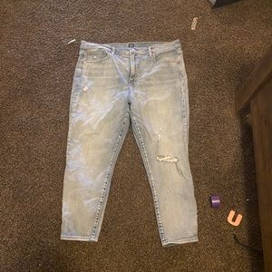 Gap denim high waisted size 18